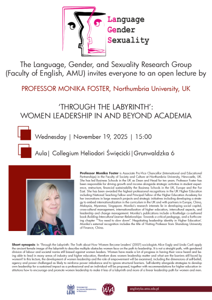 promotional poster: basic information on the event as provided on the associated page, a photograph of the speaker, and some graphics