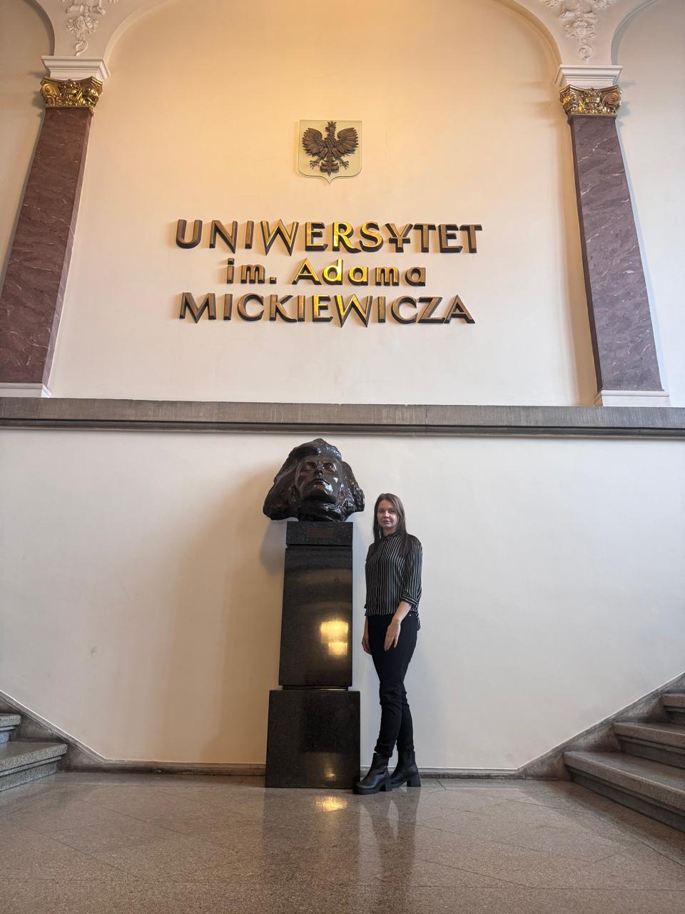 Photograph from Dr Tetiana Kuzmin's visit to AMU