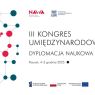 Plakat III Kongresu Umiędzynarodowienia „Dyplomacja naukowa”, Poznań, 4–5 grudnia 2025 r.