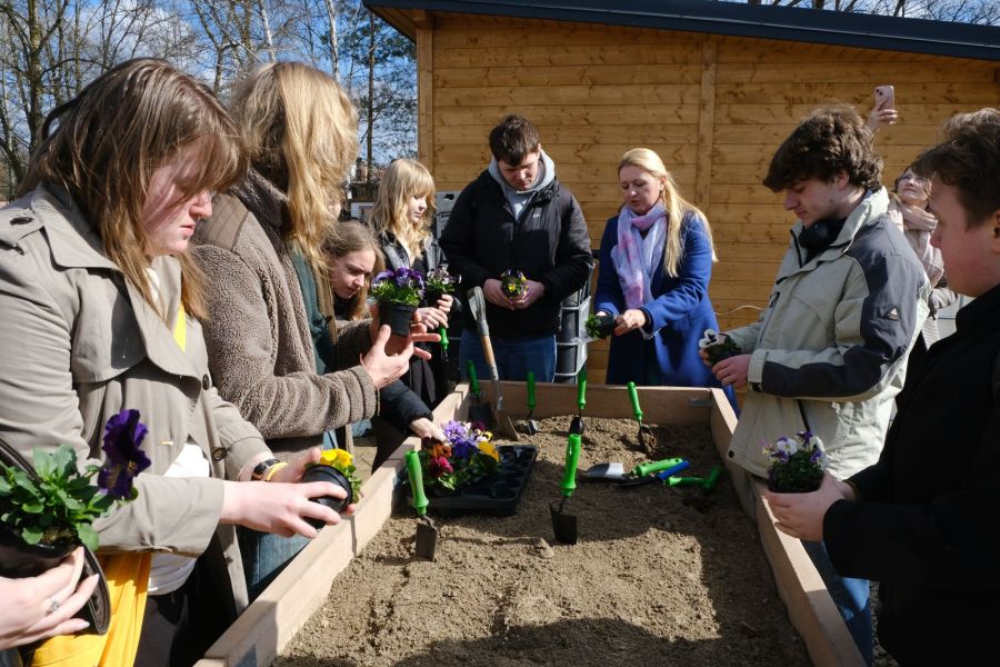 Opening ceremony of the AMU Demonstration Soil Garden