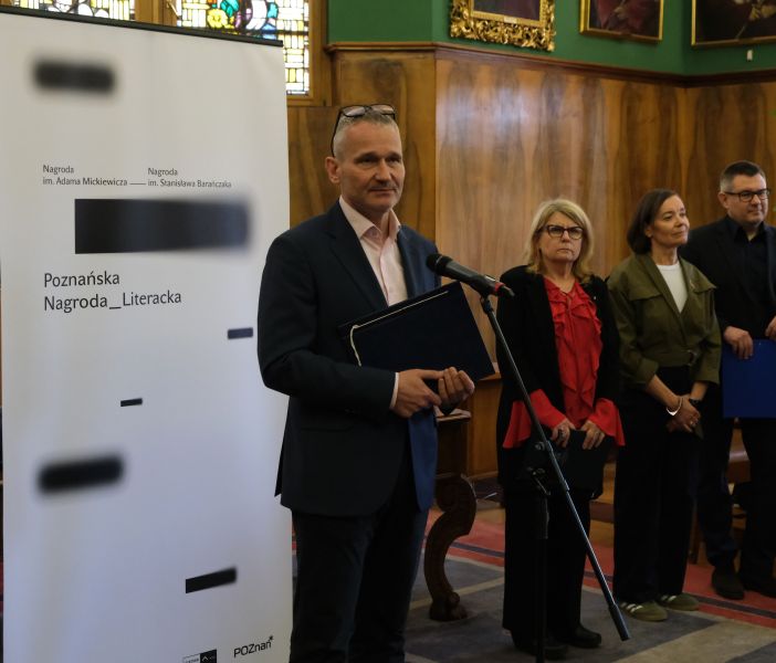 Konferencja prasowa PNL. Przemawia Wiceprezydent Jędrzej Solarski