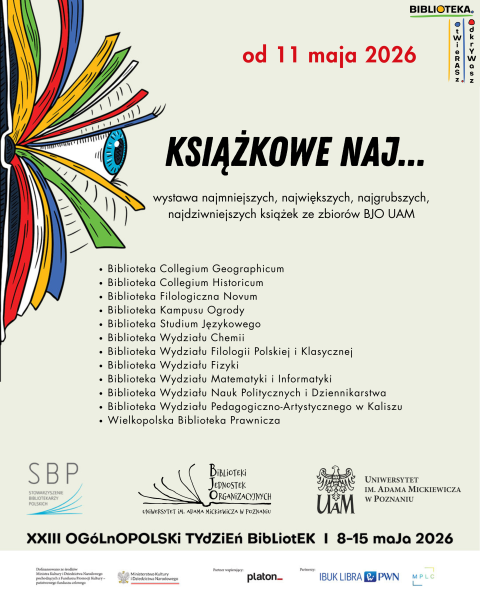 Plakat wystawy „Książkowe naj…