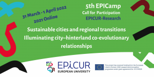 EPICamp on Sustainable cities and regional transitions 