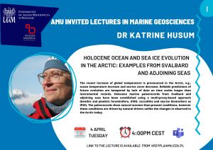 AMU Invited Lecture in Marine Geosciences - dr Katarine Husum