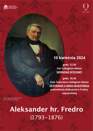 Wernisaż wystawy „Aleksander hr. Fredro 1793-1876”