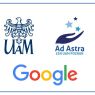 Logo UAM, Ad Astra oraz Google