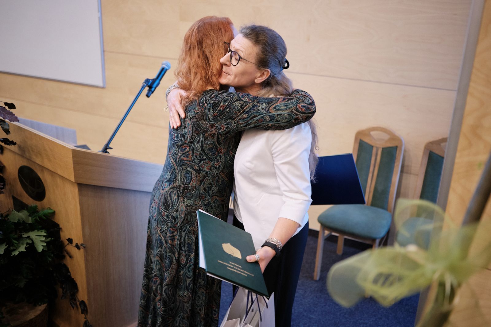 Uczestnicy konferencji podczas wydarzenie na Uniwersytecie Przyrodniczym.