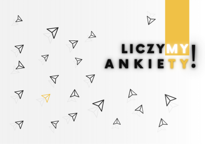 Grafika promująca akcję „Liczymy ankiety!”