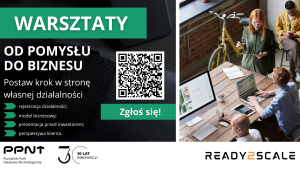 Plakat z QR code do zapisów na wydarzenie