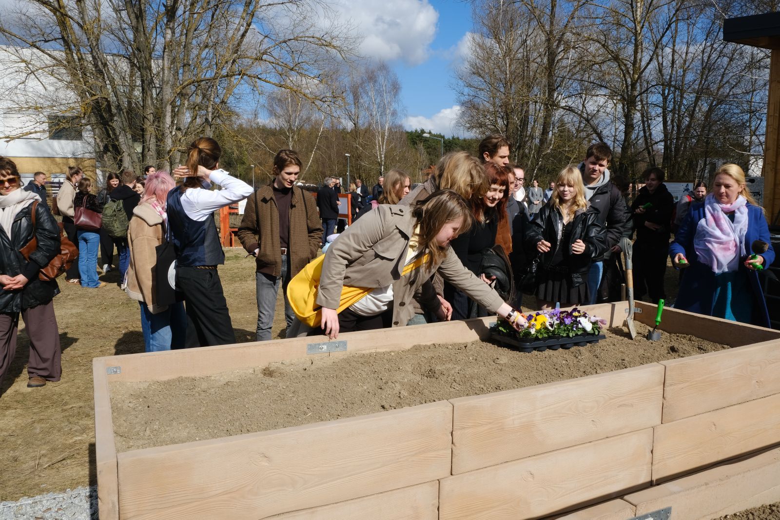 Opening ceremony of the AMU Demonstration Soil Garden