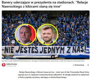 Prof. Przemysław Nosal o kibicach i Prezydencie