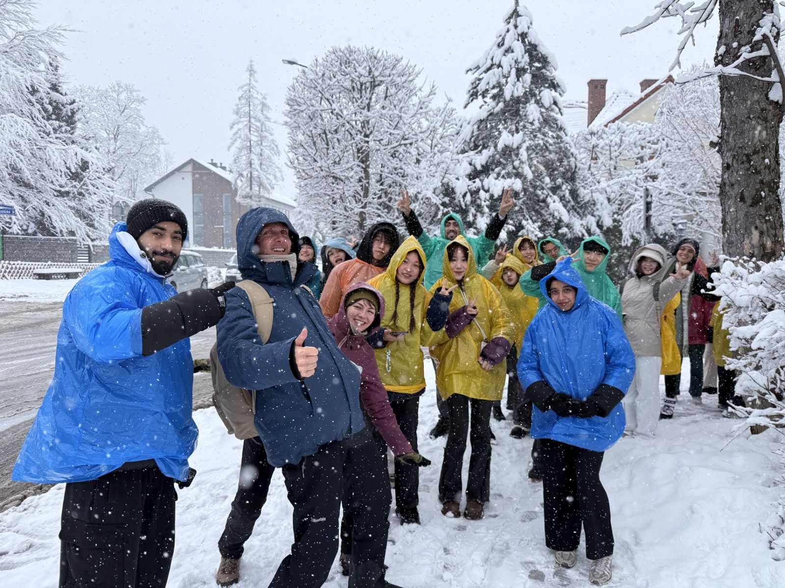 A photo from the snow-covered Tatra Mountains, taken during a crocus-viewing trip that turned into a winter getaway 