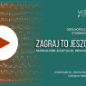 Grafika z informacjami o wydarzeniu. W tle partytura, na nią nałożony biały znak odtwarzania 