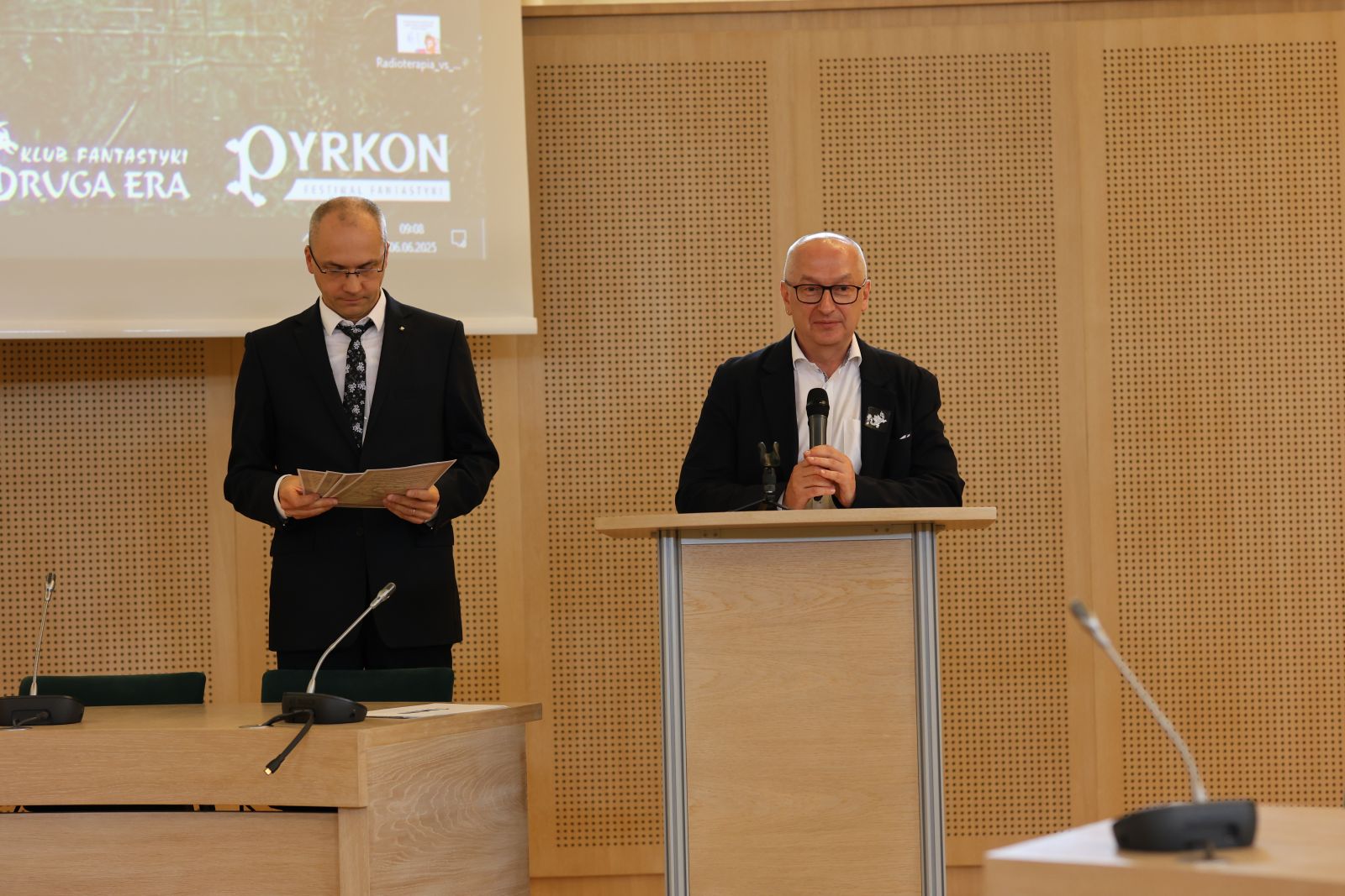 Prof. Krzysztof Skibski i prof. Maciej Michalski
