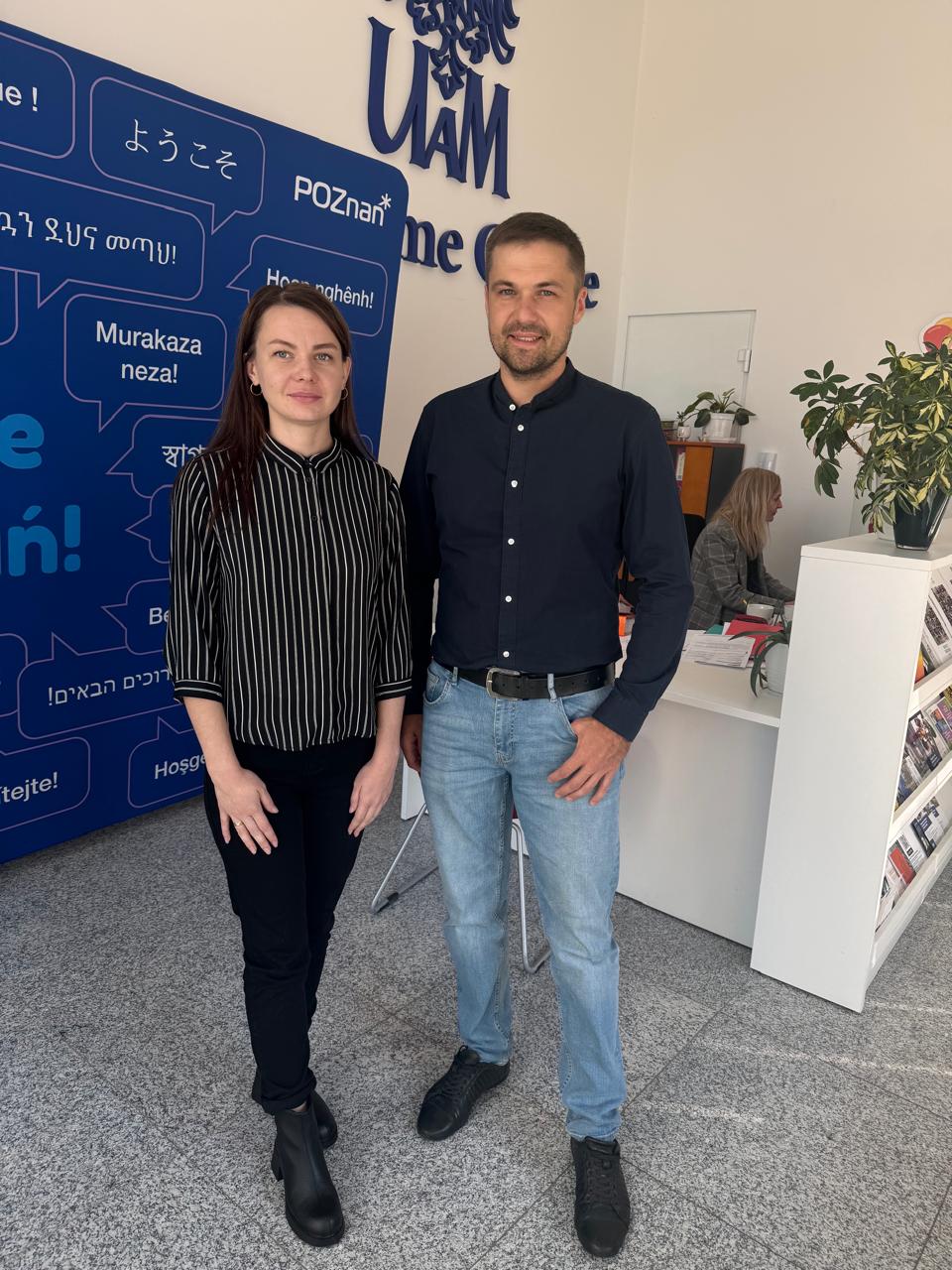 Photograph from Dr Tetiana Kuzmin's visit to AMU