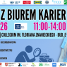 Plakat wydarzenia »Dzień z Biurem Karier« – 13 stycznia 2026, godz. 11:00–14:00, Kampus Ogrody, Collegium im. Floriana Znanieckiego, budynek E. Informacja o udziale kilku wydziałów UAM oraz partnerów wydarzenia.