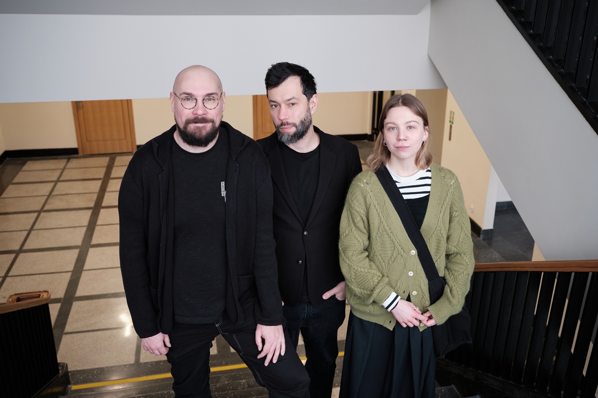 Prof. Szadkowski, dr Krzeski, Olga Łojewska