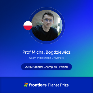 prof. Michał Bogdziewicz na grafice Frontiers
