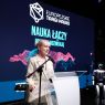 The European Science Fair 2026 - opening ceremony with Adam, the humanoid robot as host.