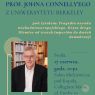 Plakat zapowiada wykład prof. Johna Connelly’ego z Uniwersytetu Berkeley pod tytułem „Tragedia narodu wschodnioeuropejskiego. Kręta droga Niemiec od trzech imperiów do dwóch demokracji”, który odbędzie się w środę 17 czerwca o godz. 11.30 w Salonie Mickiewicza pod Kopułą w Collegium Maius przy ul. Fredry 10.