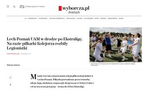 Lech Poznań UAM w Gazecie Wyborczej