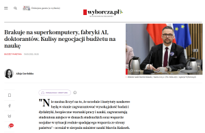 Print screen ze strony Gazety Wyborczej