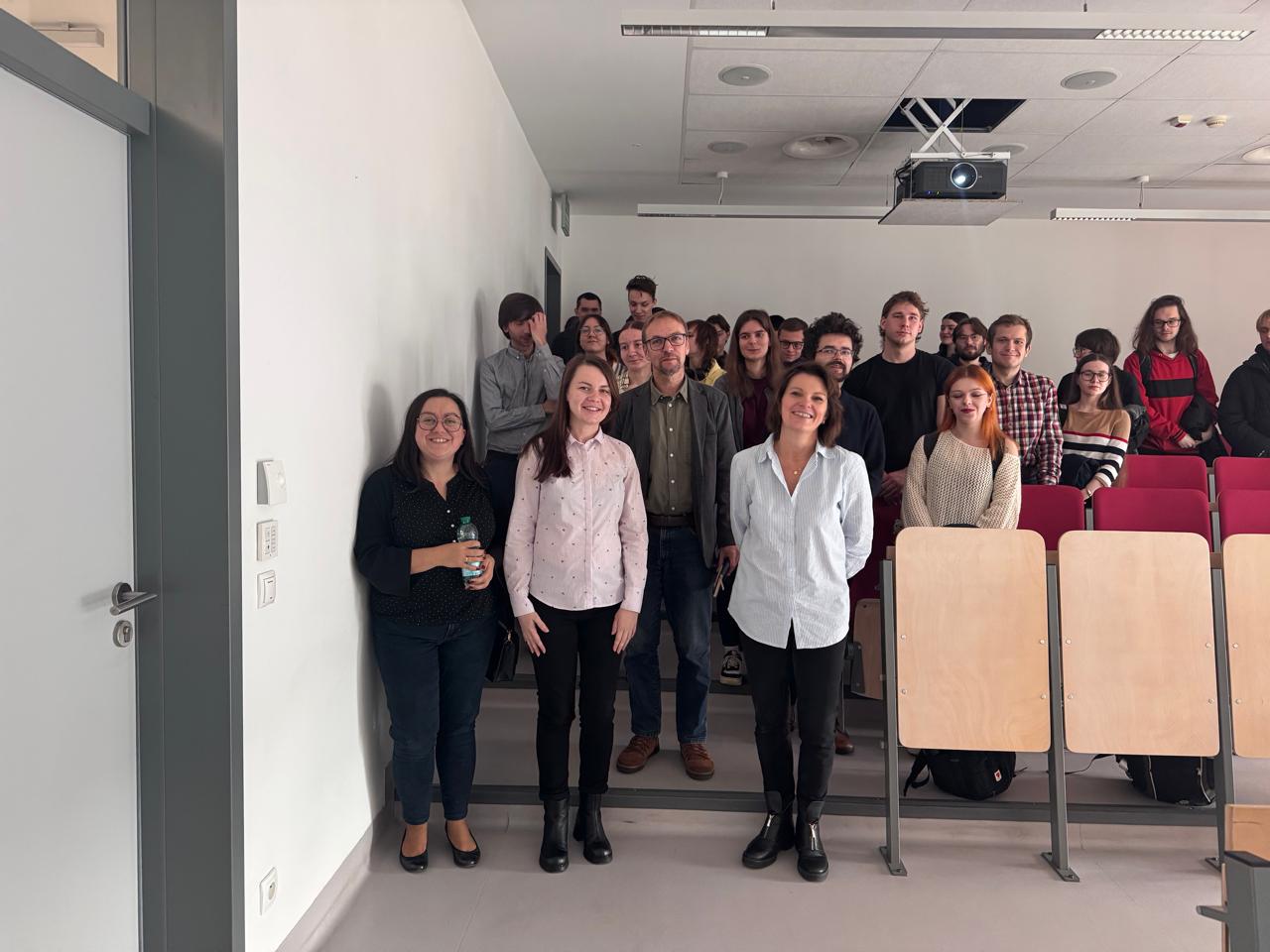 Photograph from Dr Tetiana Kuzmin's visit to AMU