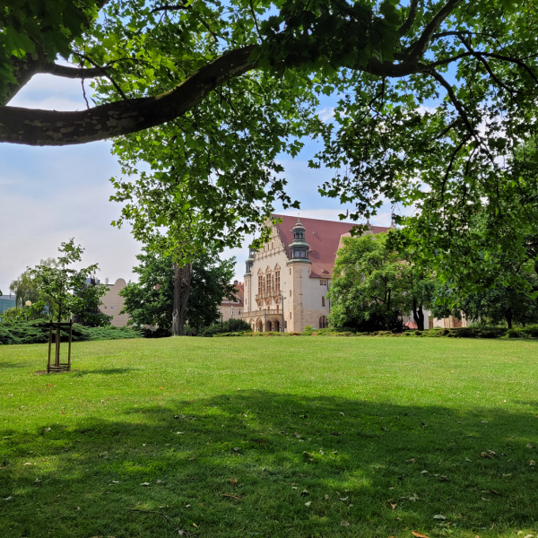 Collegium Minus surrounded by greenery
