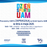 Grafika z informacjami o Dniu Sportu. U dołu loga organizatorów - PPNT, UAM, Studium Wychowania Fizycznego i Sportu.
