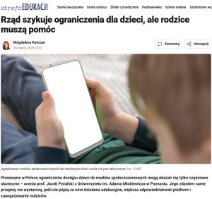 Prof. Jacek Pyżalski o mediach społecznościowych