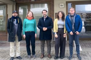Group photo taken on the first, inaugural meeting of the Soft Power Under Heavy Fire: New dynamics of paradyplomacy among German, Polish and Ukrainian cities in wartime Europe project