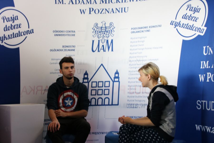 Stoisko UAM podczas Salonu Maturzystów 2017 w Poznaniu
