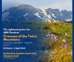 The sightseeing tour for AMU Students  - Crocuses of the Tatra Mountains