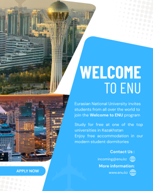 L.N. Gumilyov Eurasian National University, Kazakhstan, 2026-2027 a.y.