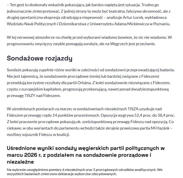 Print screen z artykułu