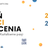 Grafika promująca IX Tydzień Jakości Kształcenia – Uniwersytecką Konferencję Dydaktyczną, która odbędzie się w dniach 20–24 kwietnia 2026, z hasłem „Pasja w kształceniu. Kształcenie pasji”.