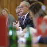 The photo presents the signing ceremony of the Memorandum of Understanding between Poland and Switzerland in the area of research, higher education and innovation