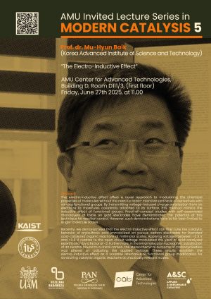 AMU Invited Lecture Series in MODERN CATALYSIS 5 - Prof. Dr Mu-Hyun Baik