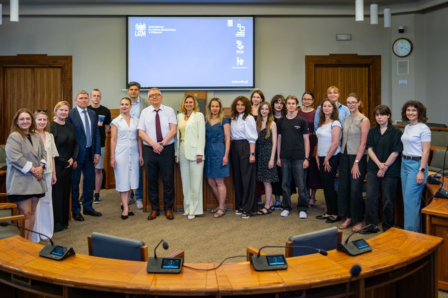 a meeting in the Senate Chamber as part of Ukrainian Week in Poland