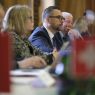 The photo presents the signing ceremony of the Memorandum of Understanding between Poland and Switzerland in the area of research, higher education and innovation